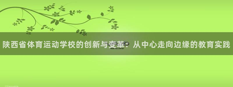 一竞技官方集团官网:陕西省体育运动学校的创新与变革:从中心走